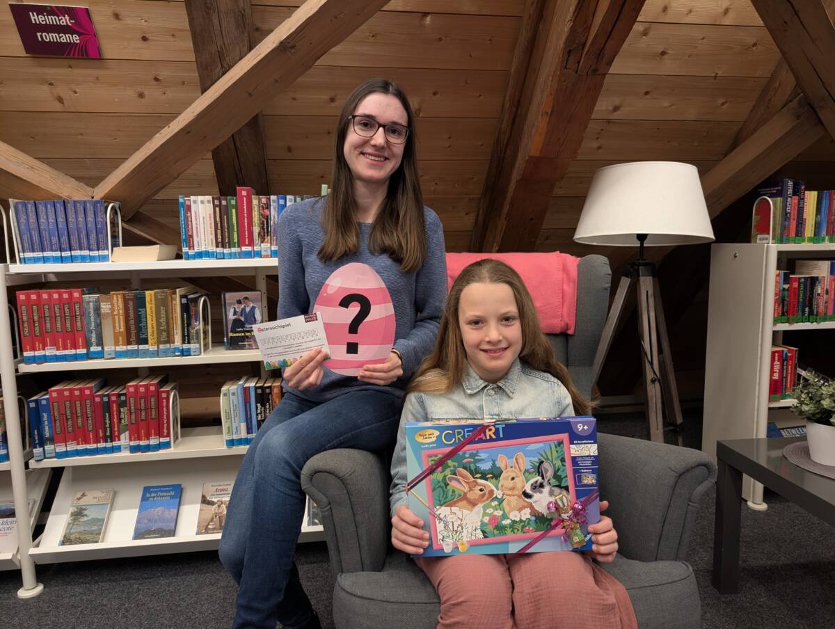 Gewinnerin bei Ostergewinnspiel